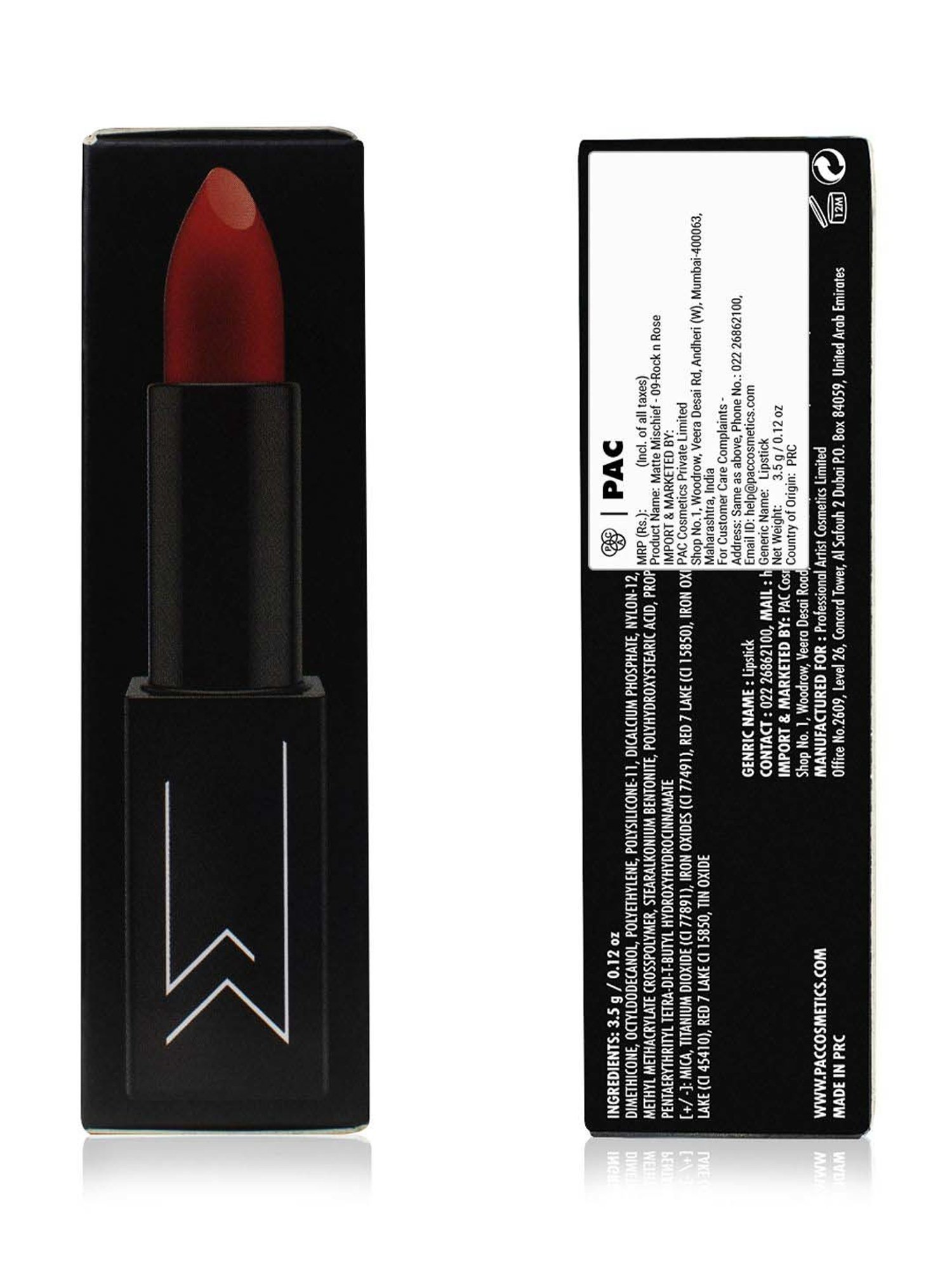 PAC Matte Mischief Rock N Rose - 3.5 gm