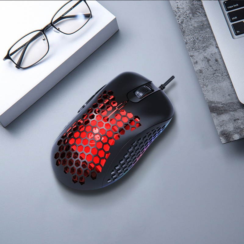 G540 Hollow USB Wired Gaming Mouse RGB Light Luminous Receiver for PC/Computer