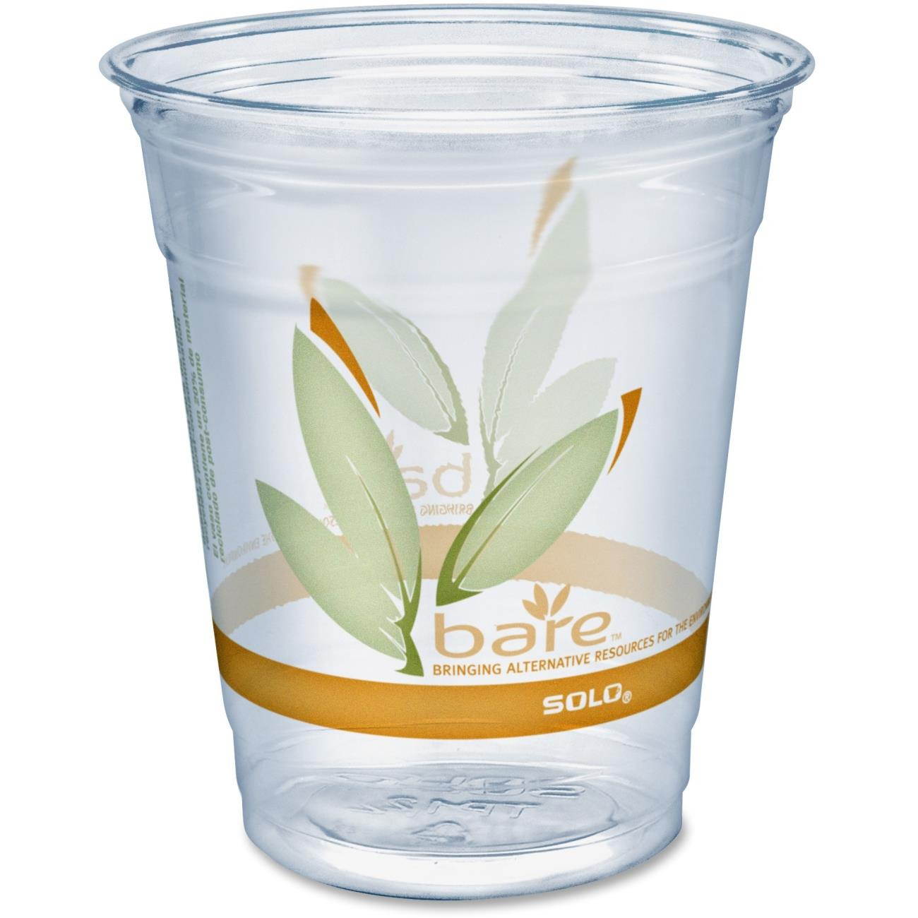 Dart Bare Eco-Forward RPET Cold Cups 12-14 oz Clear 50/Pack RTP12BAREPK