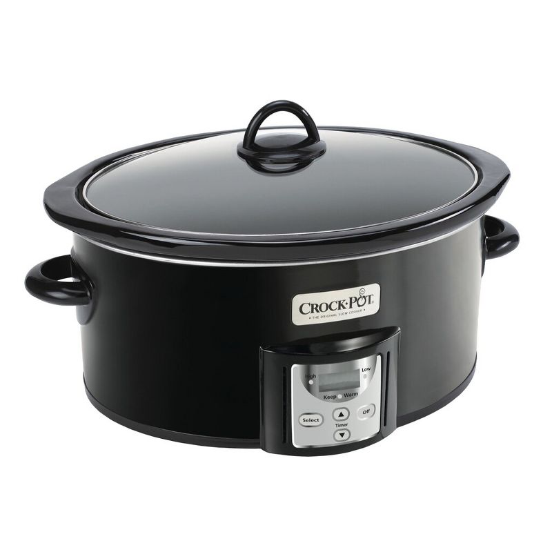 Crock-Pot 6qt Programmable Cook & Carry Slow Cooker Black SCCPVLF605-B