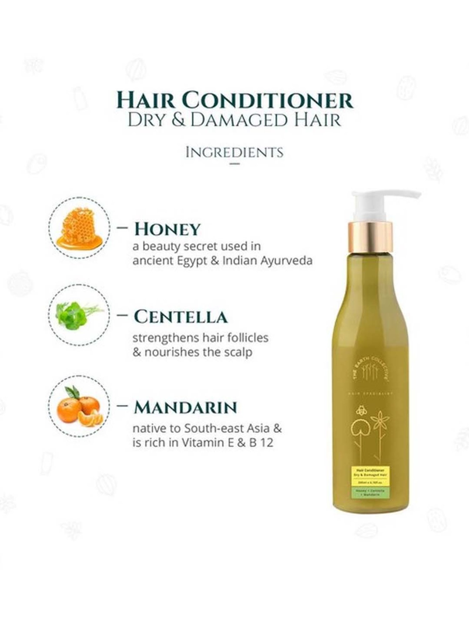 The Earth Collective Dry & Damaged Hair Conditioner - 200 ml