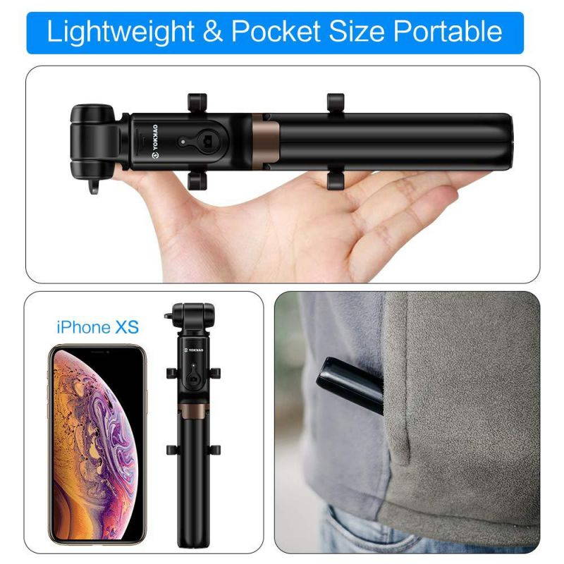 Selfie Stick Tripod Waterproof Tripod Selfie Stick Tripod Waterproof Selfie Stick Bluetooth for iPhone Xs MAX/iPhone 8/iPhone 8 Plus/iPhone 7/iPhone 7 Plus/Galaxy Note S9 Plus/More