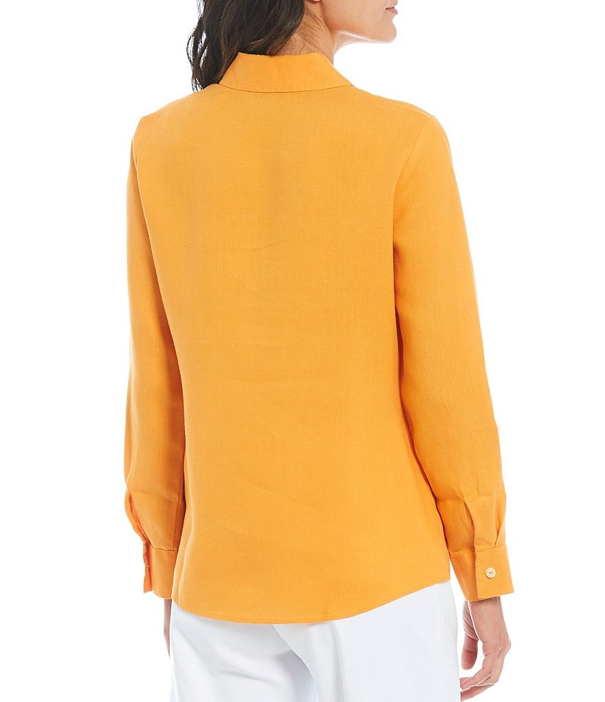 Investments Petites Hannah Gold Label Non-Iron Hemp Relaxed Shirt