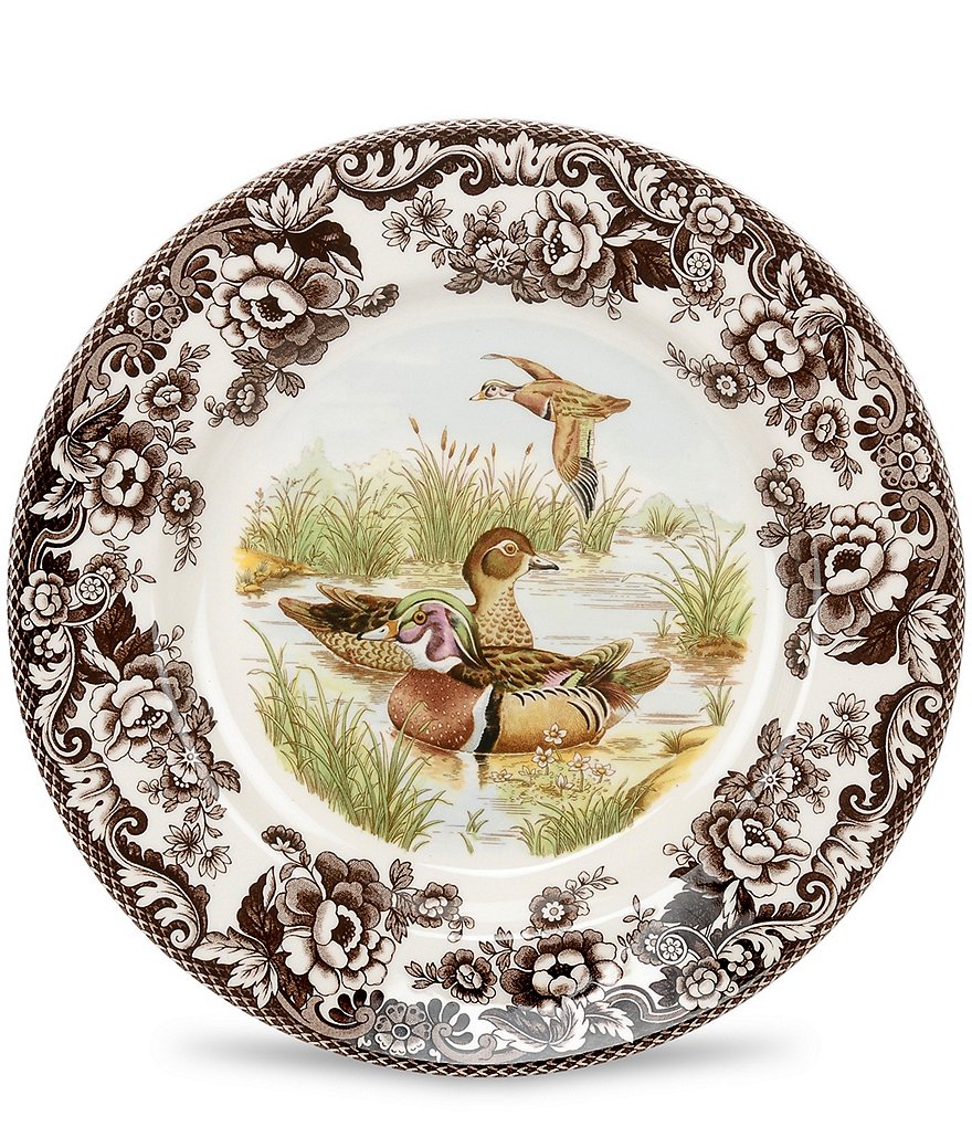 Spode Festive Fall Collection Woodland Wood Duck Salad Plate