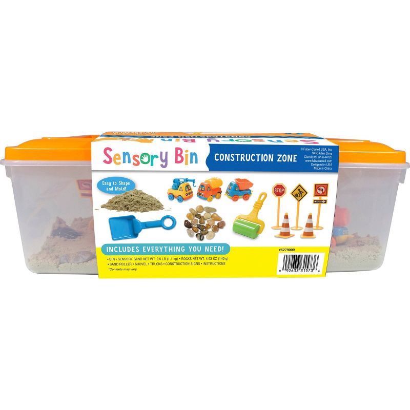 Construction Zone Sensory Bin - Creativity for Kids
