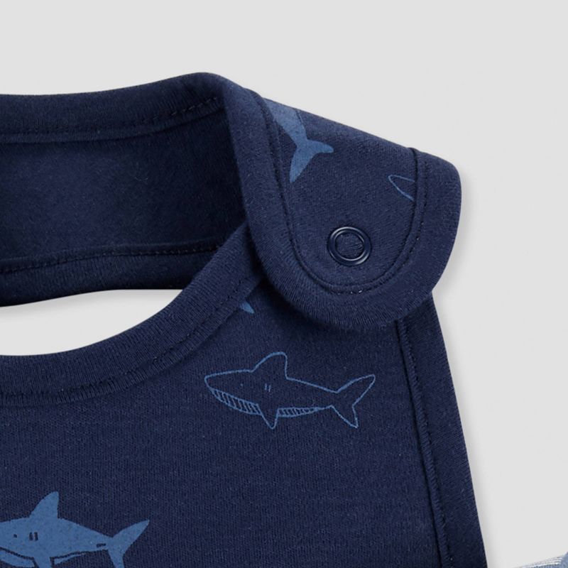 Baby Boys' 3pk Alligator Bib - Just One You® made by carter's Blue/Gray One Size