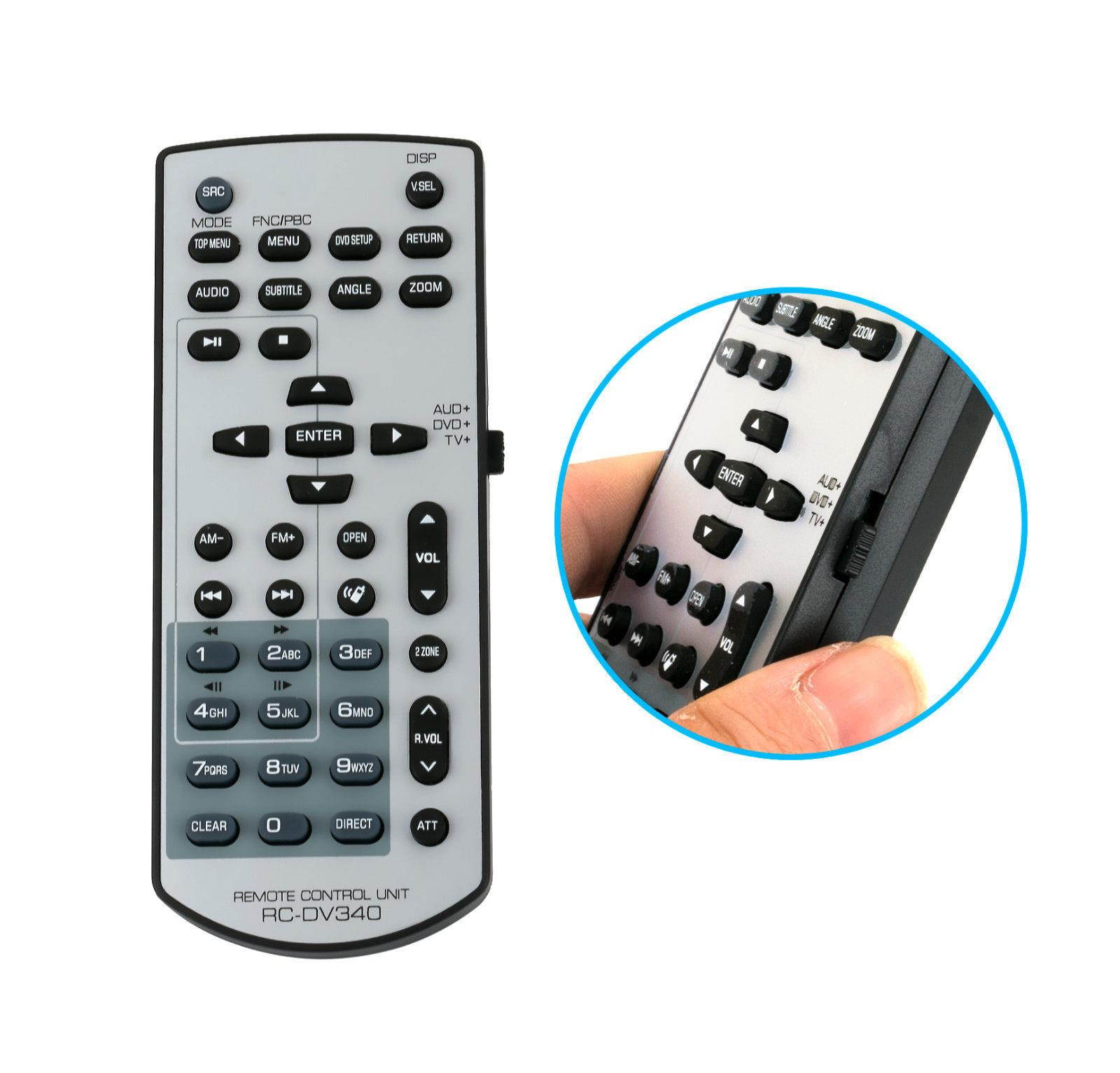 New RC-DV340 Remote Control for KENWOOD DDX318 DDX419 DDX470 DDX514