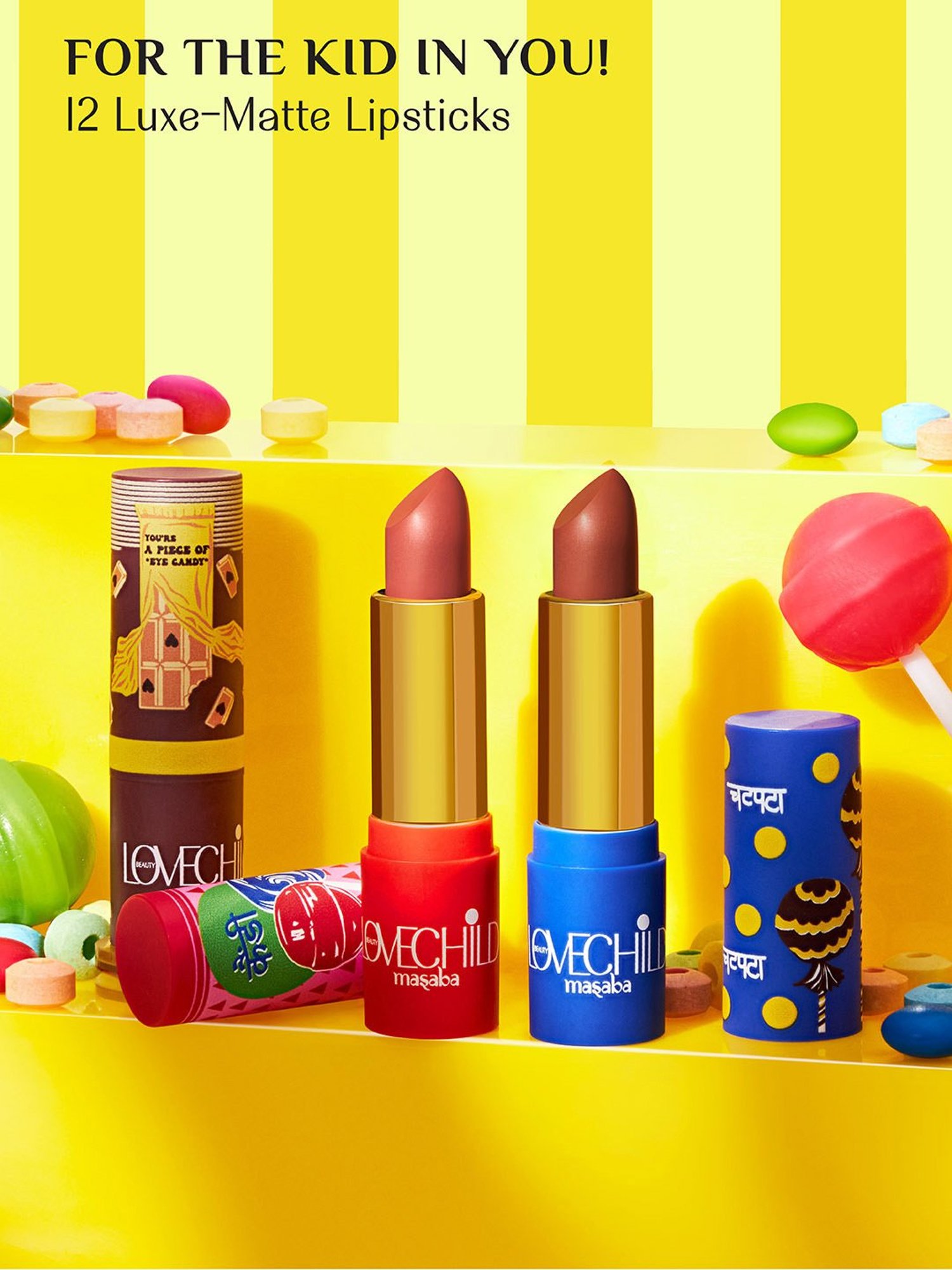 LoveChild Masaba For the Kid in You! Luxe-Matte Lipstick Eye-Candy - 4 gm