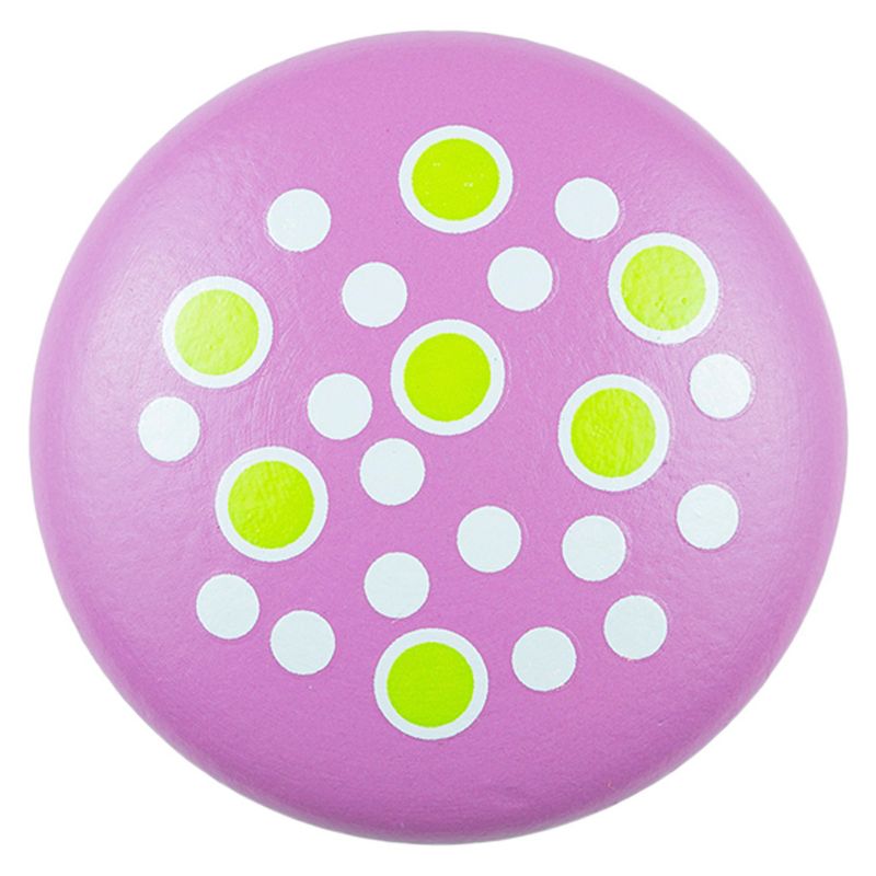 Sumner Street Home Hardware 4pc Polka Dot Painted Knob Purple