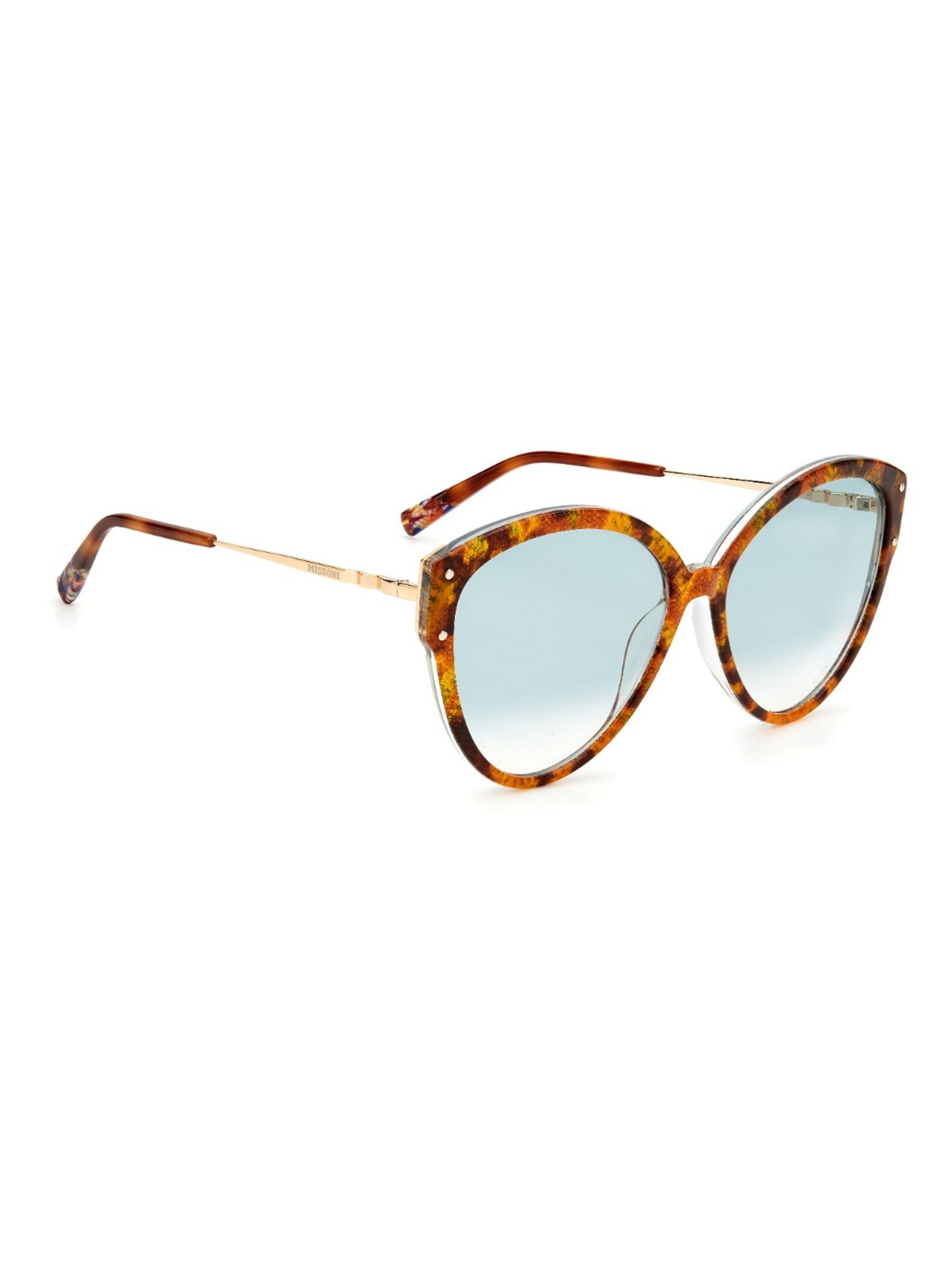 Missoni Green Cat Eye Sunglasses for Women