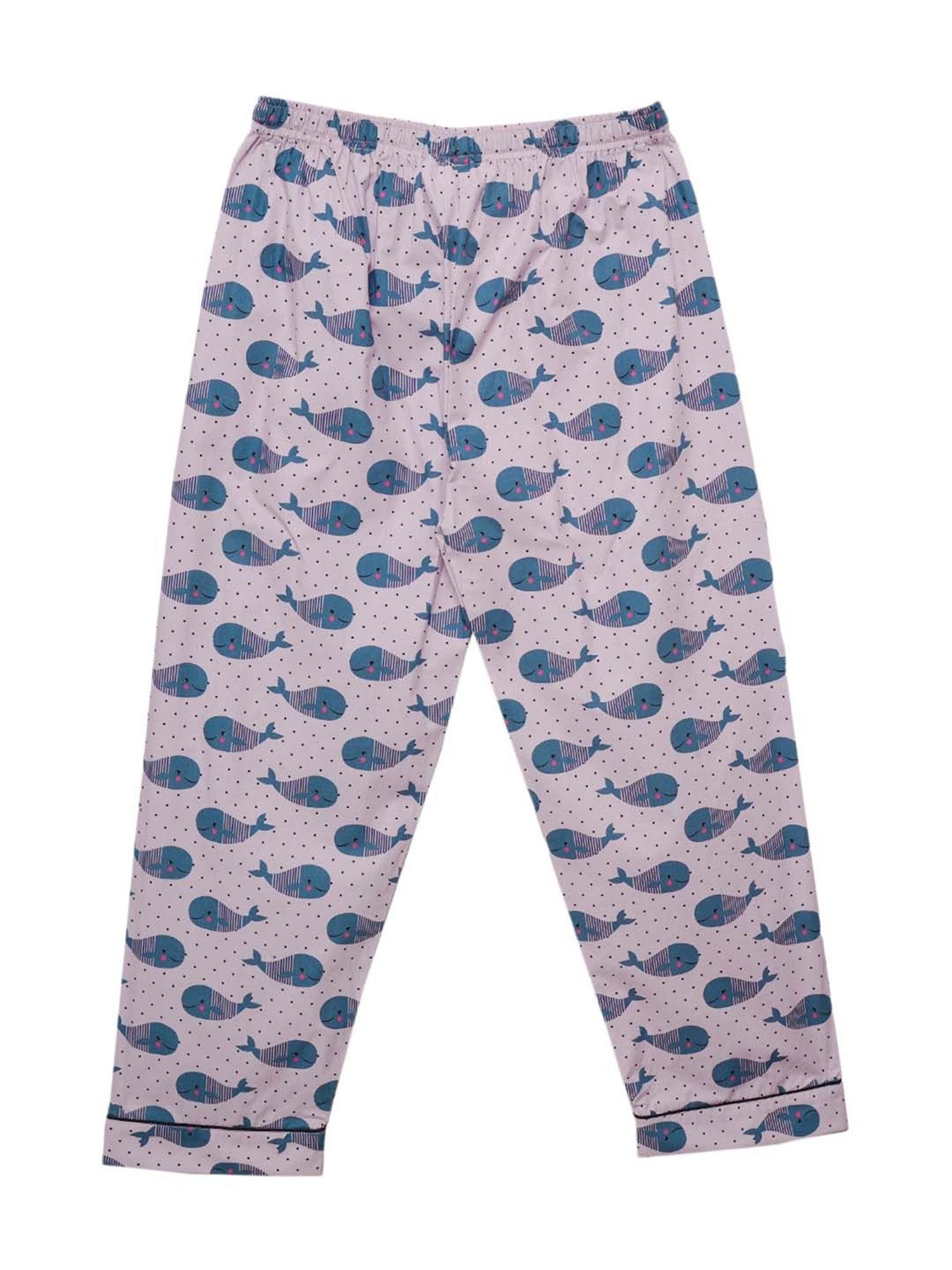 Fluffalump Boys Multicolor Cotton Printed Nightwear Top & Pants Set