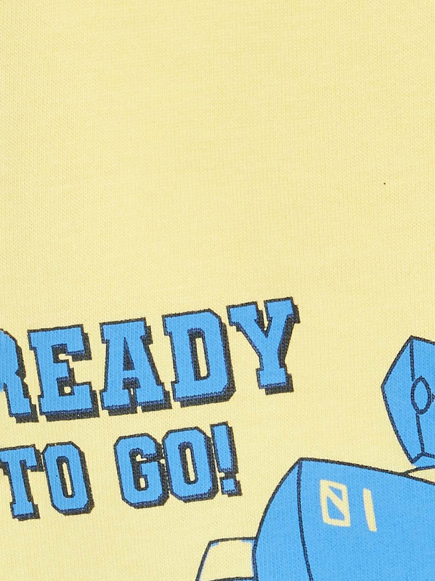 Fame Forever by Lifestyle Kids Yellow & Blue Cotton Printed Shorts