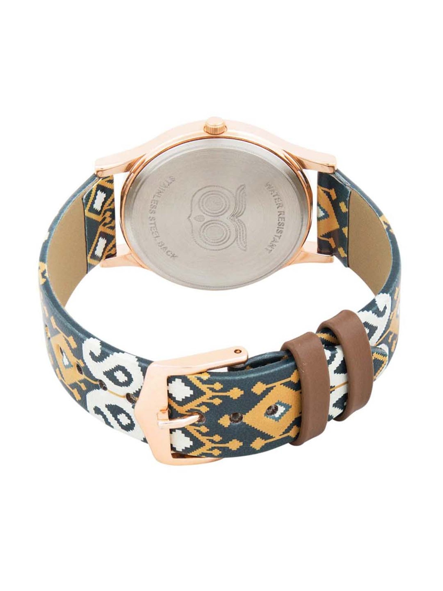 Chumbak IJ7 Paisley Elephant Analog Watch for Women