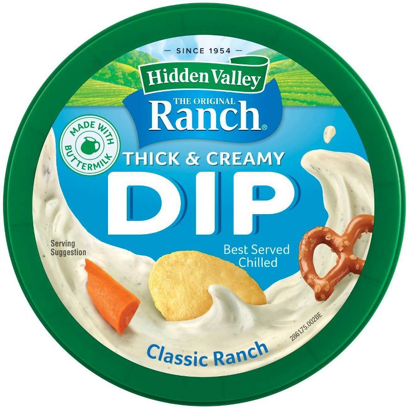 Hidden Valley Original Ranch Thick & Creamy Classic Ranch Dip - 10oz