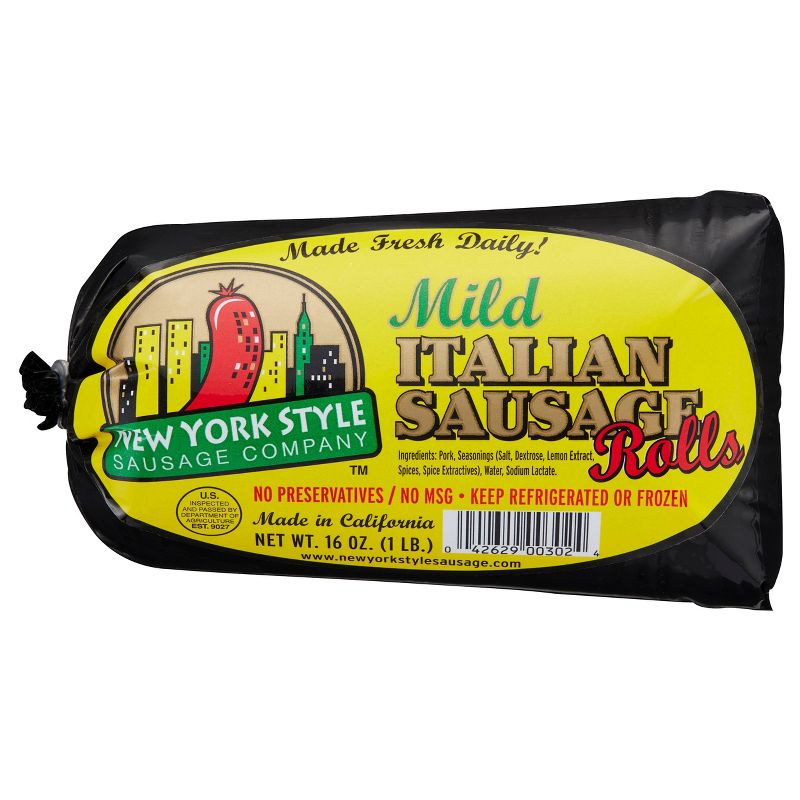 New York Style Sausage Company Mild Italian Sausage Roll - 16oz