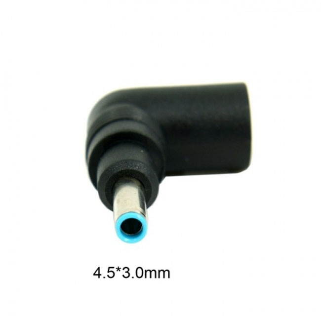 Jimier DC 7.4*5.0mm Ultra slim DC Jack to 4.5*3.0mm Plug 90 Right Angled Adapter For Laptop PW-159-RI