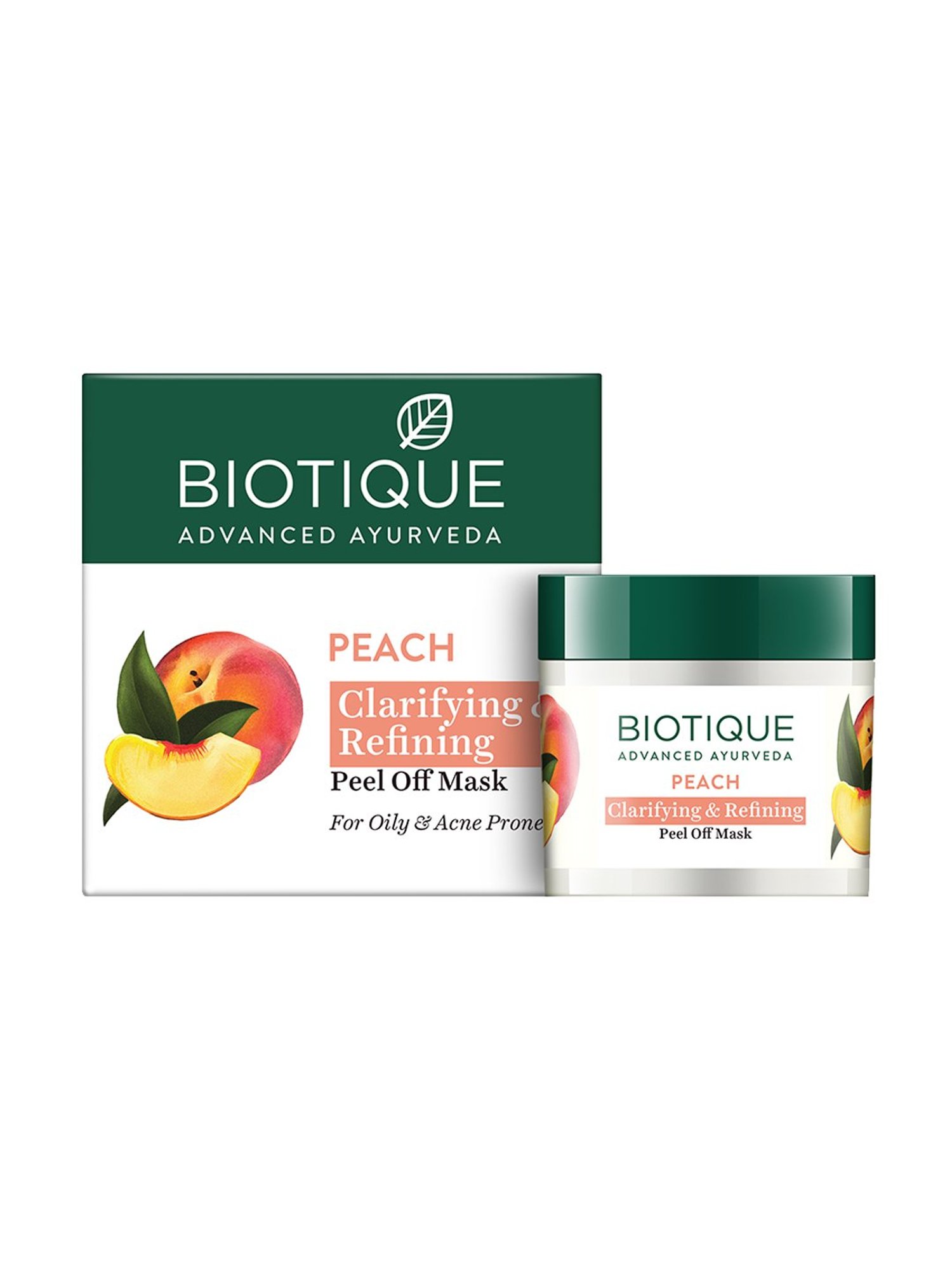 Biotique Peach Clarifying & Refining Peel-Off Mask - 50 gm