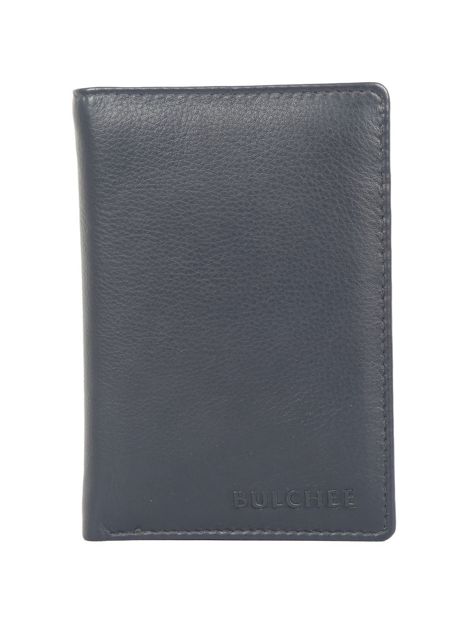 BULCHEE Navy Casual Leather Bi-Fold Wallet for men
