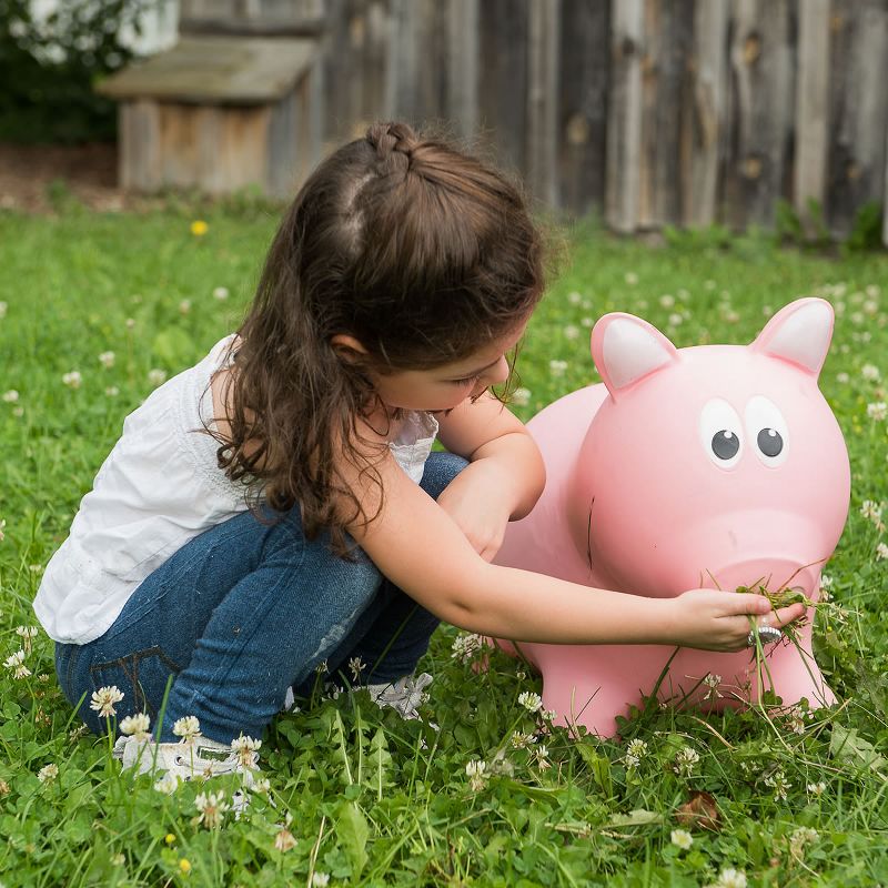 Farm Hoppers Inflatable Bouncing Pink Pig