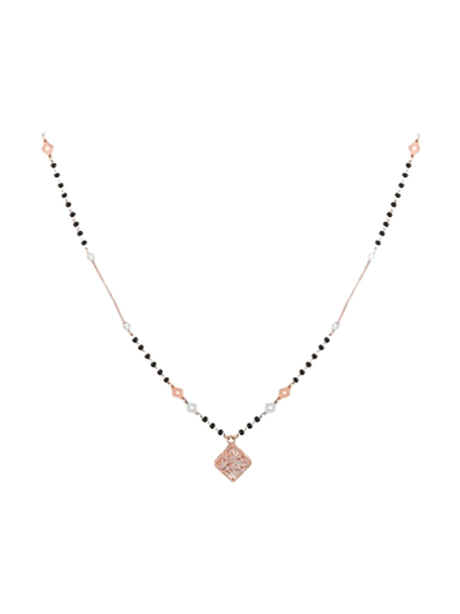 Malabar Gold and Diamonds 18k (750) BIS Hallmark  Two Tone Gold Mangalsutra For Women