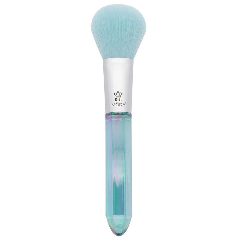 MODA Brush Mythical 5pc Airy Aquamarine Crystal Makeup Brush Set, Includes - Powder, Radiance, Shadow, and Angle Eyeliner Brushes