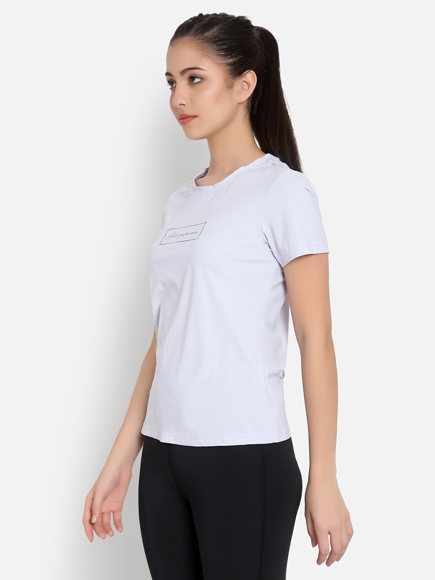 Anta Lilac Printed Sports T-Shirt