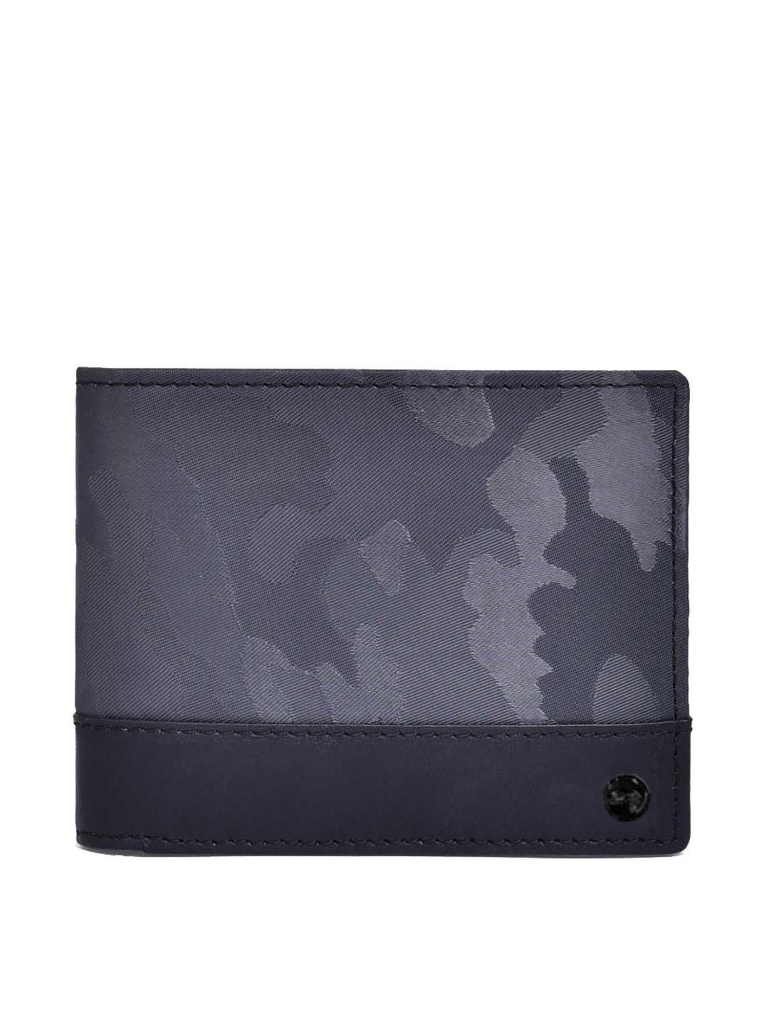 BELWABA Grey Casual Leather Bi-Fold Wallet for Men