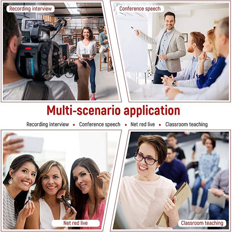 kit for iPhoneLavalier Lapel Speaker Omnidirectional Audio Video Recording for iPhone X Xr Xs Max 11 Pro 8 8plus 7 7plus 6 6plusiPad6M196ft