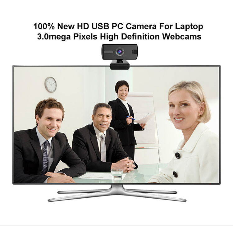 1080P Webcam Computer Camera, USB Plug and Play, Webcam with Microphone for PC MAC Laptop Desktop, Stream Web Camera for Skype,YouTube, Live Broadcast Video Conference (Black)