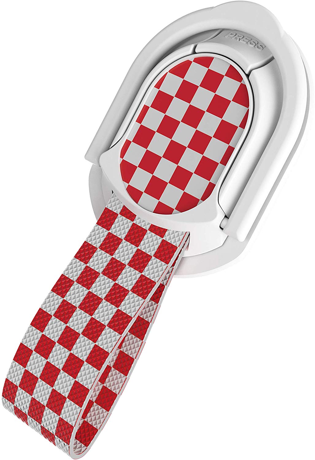 Ghostek Loop Phone Ring Holder Strap with Stand and Smartphone Car Holder Magnet Cute iPhone Grips for Women Perfect for Taking Selfies Removable for Wireless Charging Compatible - (Floral Fuchsia)