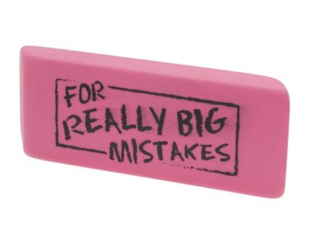 Rhode Island Novelty Silly For Big Mistakes Eraser