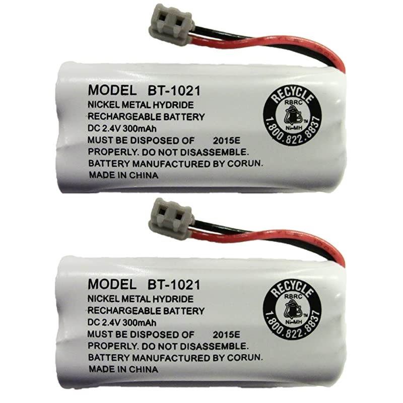 Genuine OEM Uniden BT-1021 BBTG0798001 Cordless Handset Rechargeable Battery (2-Pack)
