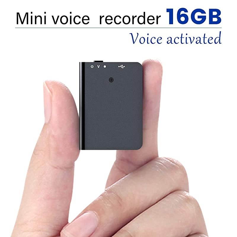 Mini Voice Recorder with Playback Voice Activated Recorder with USB Charge Portable Recording Device for Lectures Meetings Interviews Learning