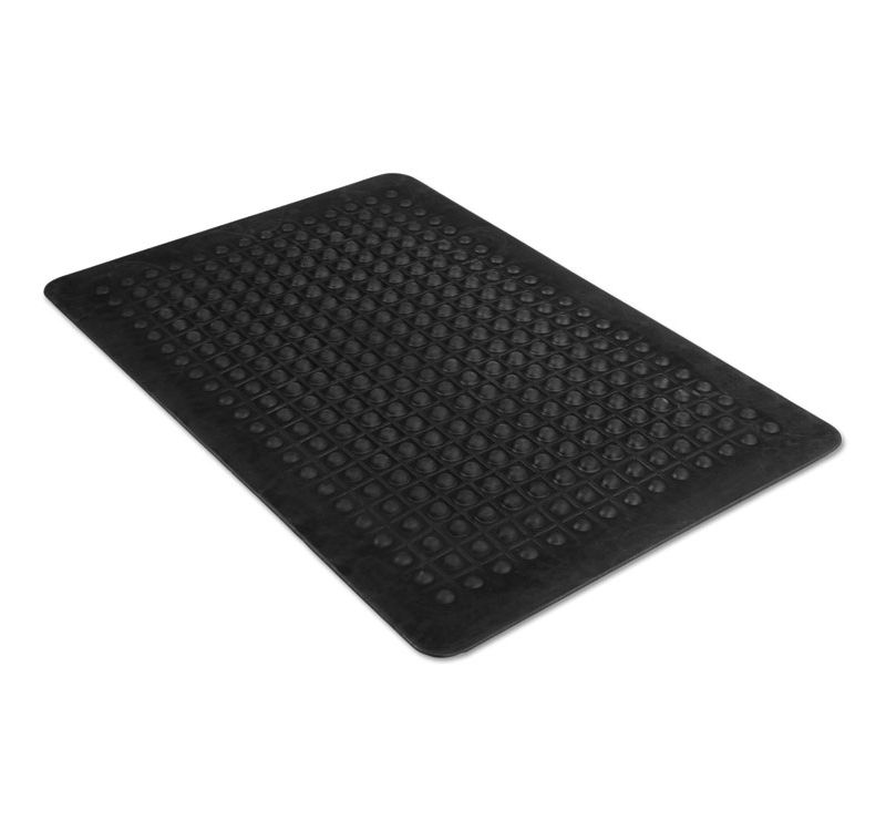 2'x3' Rectangle Solid Floor Mat Black - Guardian