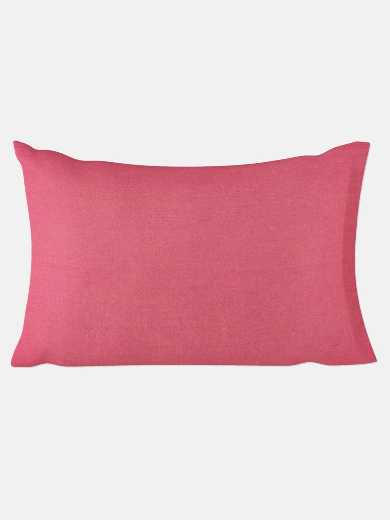 Fabindia Pink Cotton 98 TC Pillow Cover - Set of 2