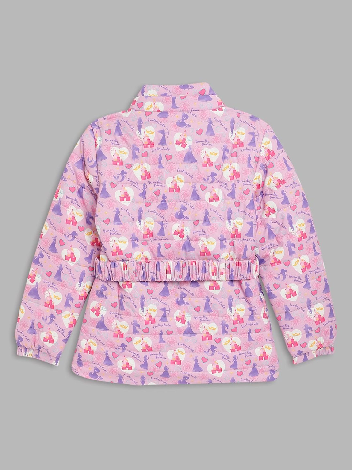 Blue Giraffe Kids Pink Printed Jacket