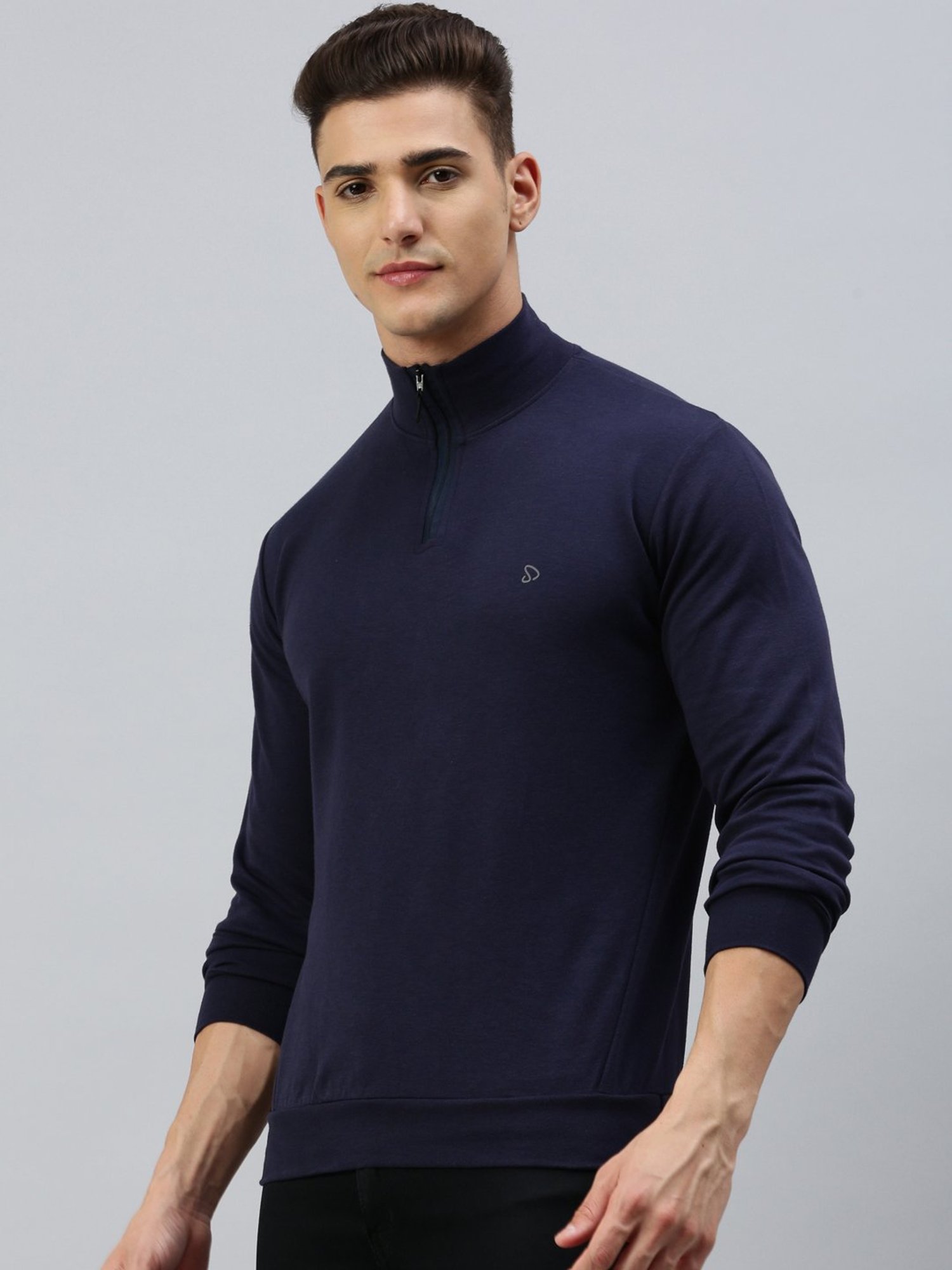 Sporto Navy Regular Fit T-Shirt