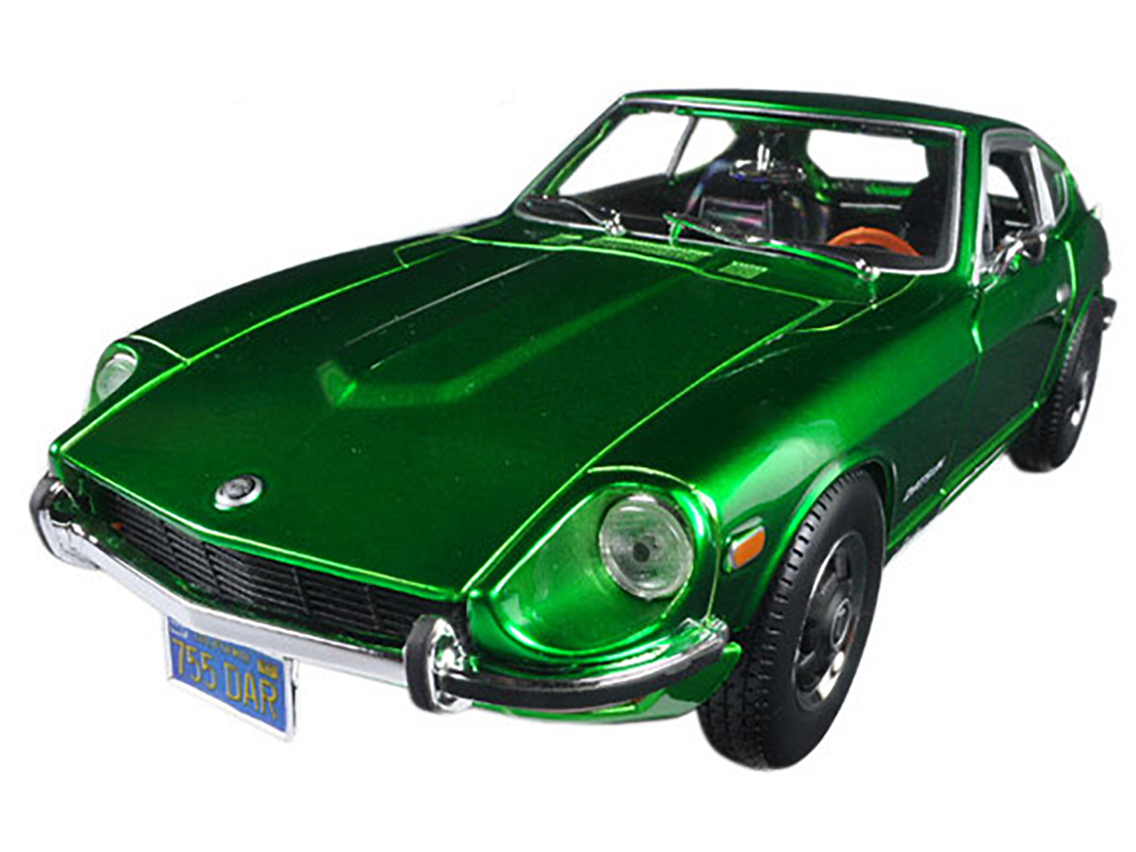 1972 Datsun 240Z Purple with Dark Gray Hood 1/64 Diecast Model Car by Muscle Machines