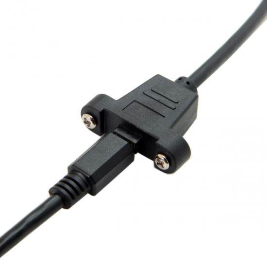 Xiwai  5m Micro USB 5Pin Male to Female Extension Panel Mount Type Cable with Screws