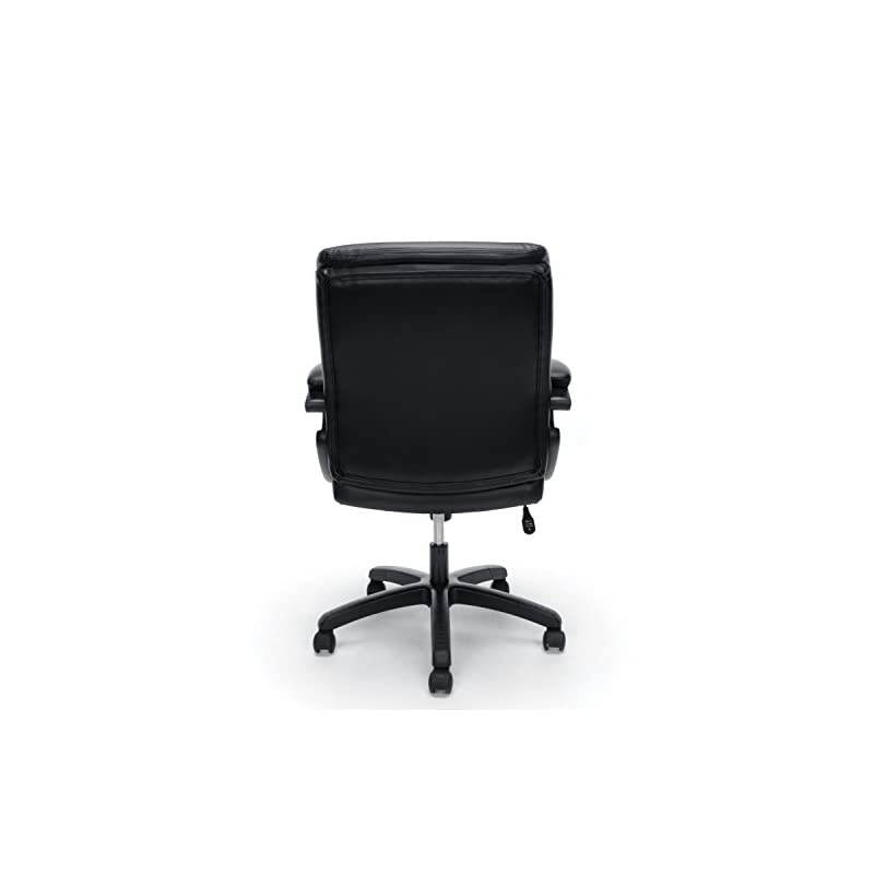ESS Collection Executive Office Chair, Black with Black Frame (ESS-6020-BLK)