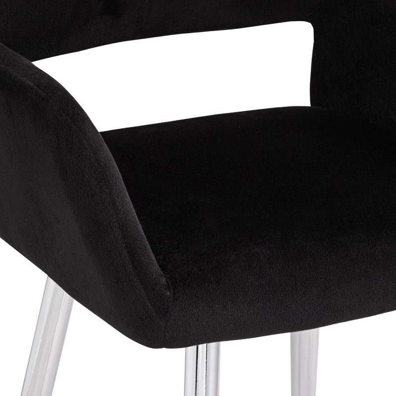 55 Downing Street Martin Black Fabric Modern Dining Chair