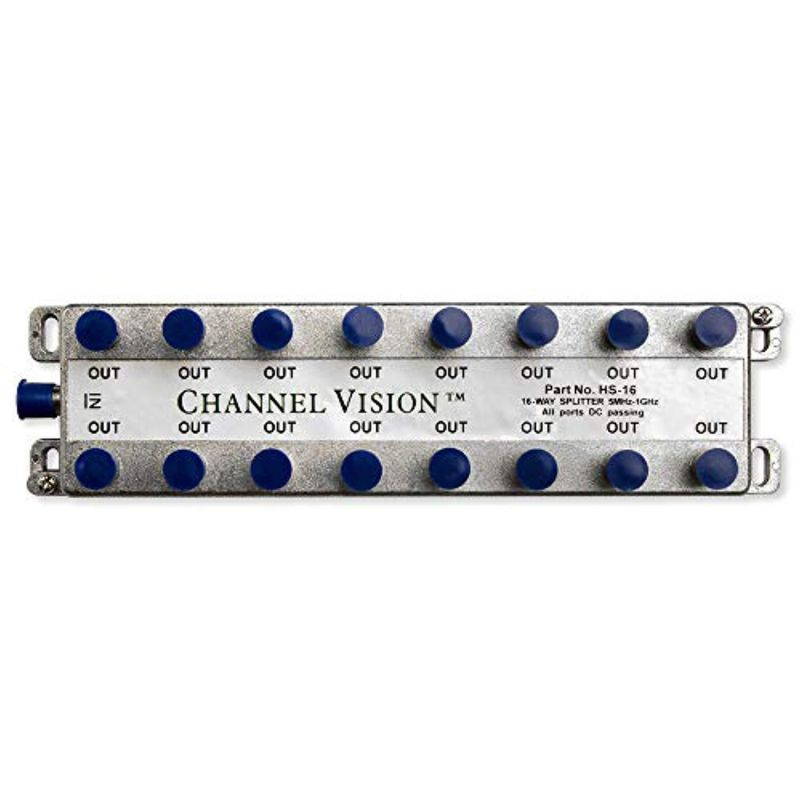 Channel Vision Splitter/Combiner, 1GHz, DC, 16-Way (HS-16)