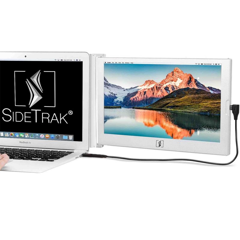 SideTrak Slide 12.5" Attachable Portable Monitor for Laptop - IPS Full HD 1920x1080 USB Display - Silver