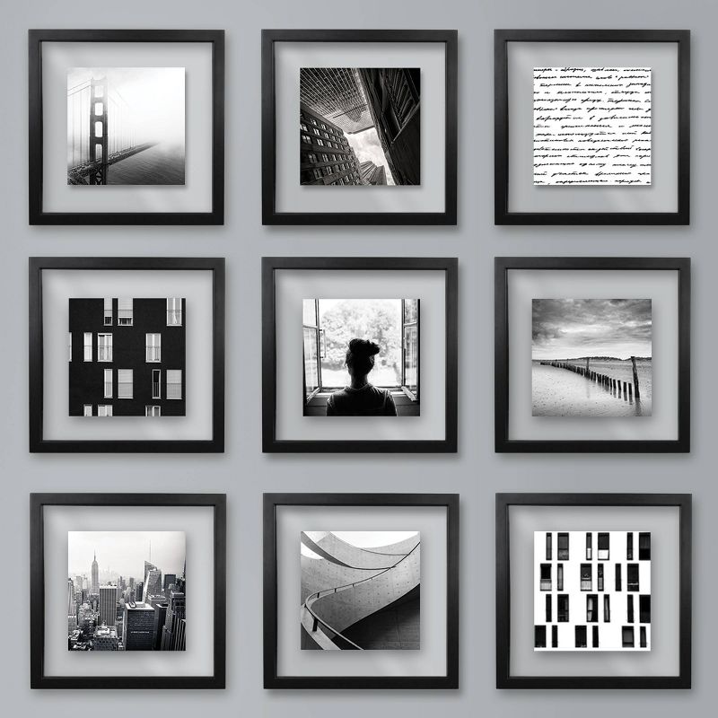 9pc 8"x8" Float Set Black - Made By Design™