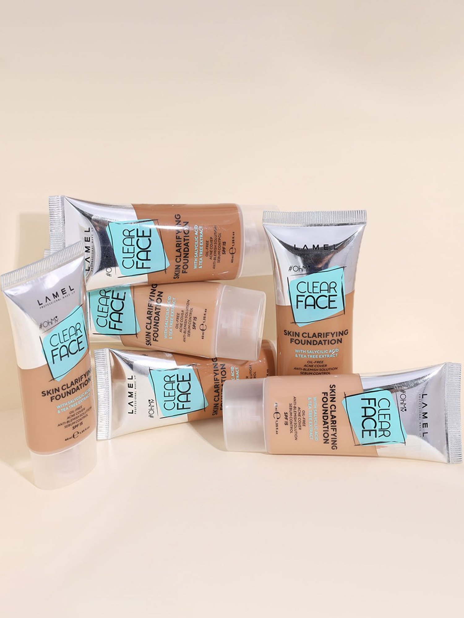 Lamel Oh my Clear Face Foundation SPF 15 405 Buff Beige - 40 ml