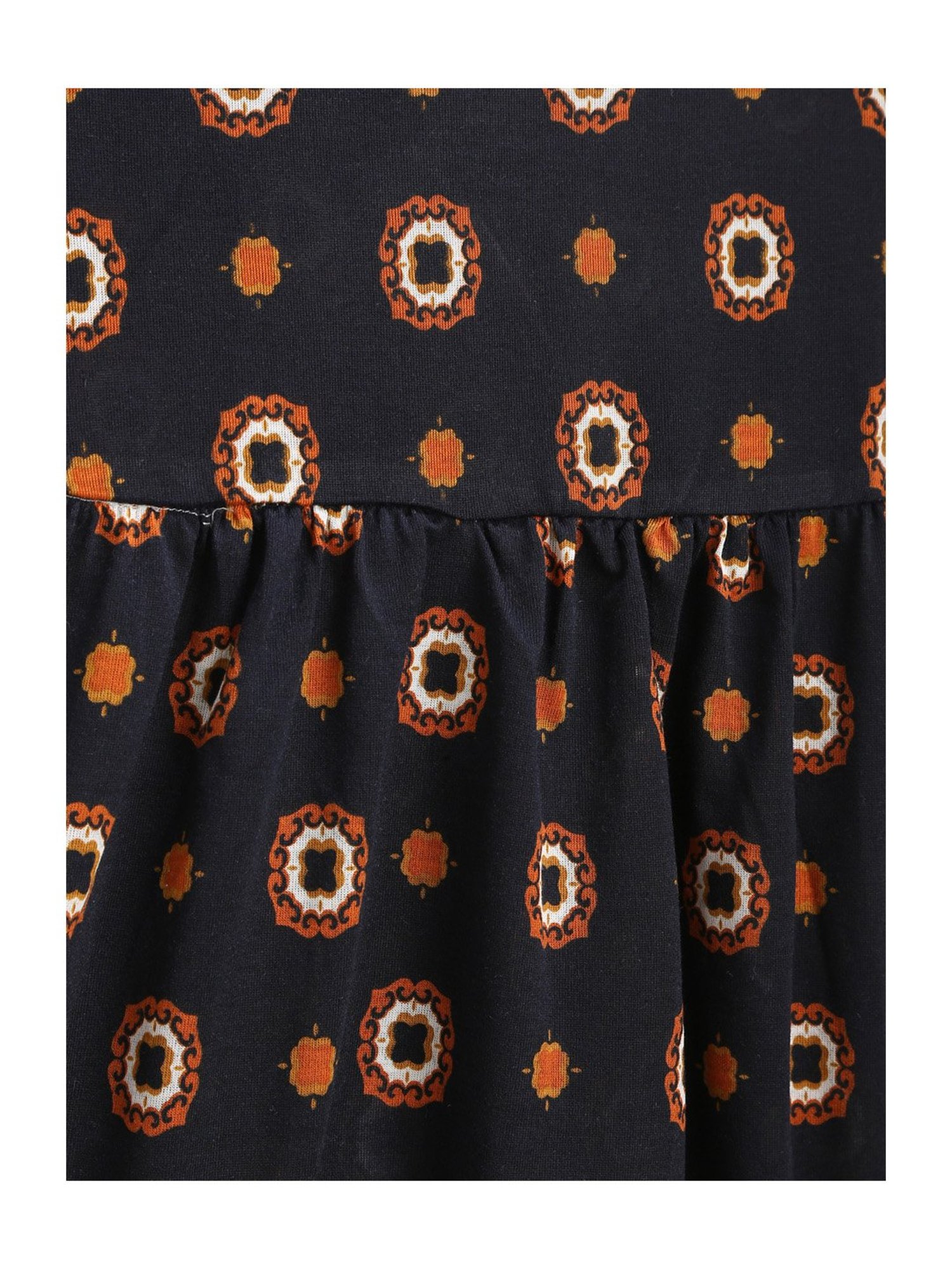 Kids Craft Navy Floral Print Dress