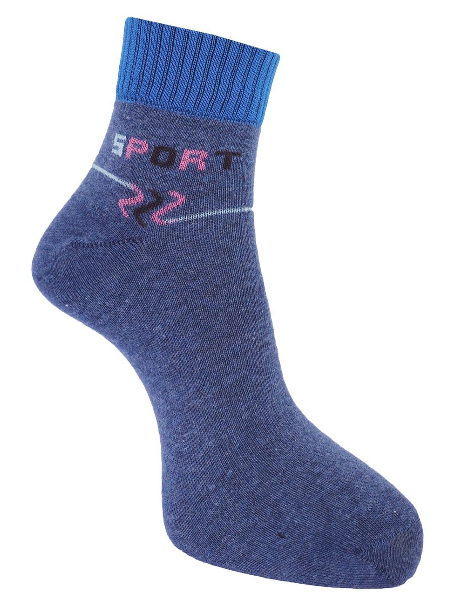 Dollar Multi Cotton Free Size Printed Socks - Pack of 3