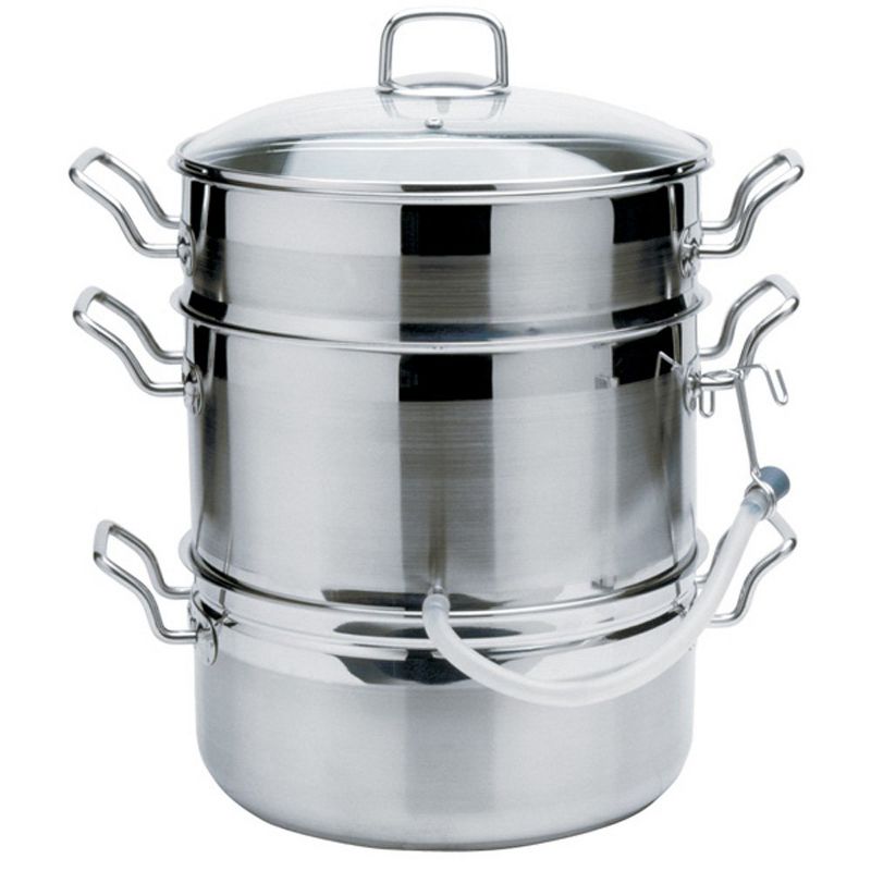 Norpro 624 Stainless Steel 11 Quart Steamer Pot and 4 Quart Juicer Container