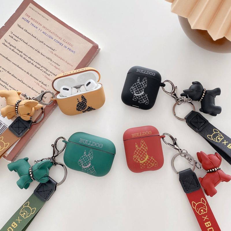 Airpods Case, Soft Case Cover Shockproof Protective Cute Airpod Case Cover Skins Compatible with Apple Airpods 2/1 Charging Case for Kids Girls Teens Women Boys With Keychain Pretty Design