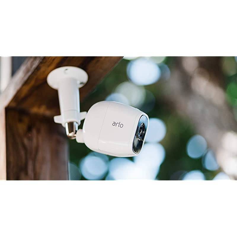 Pro 2 VMS4430P-100NAR Wireless Home Security Camera System with Siren, Rechargeable, Night Vision, Indoor/Outdoor, 1080p, 2-Way Audio, Wall Mount, 4 Camera Kit, White (Renewed)